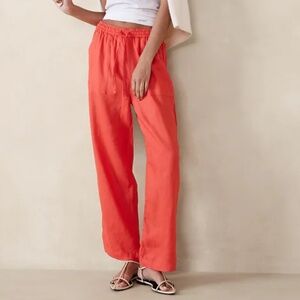 Banana Republic Vibrant Coral Joggers
